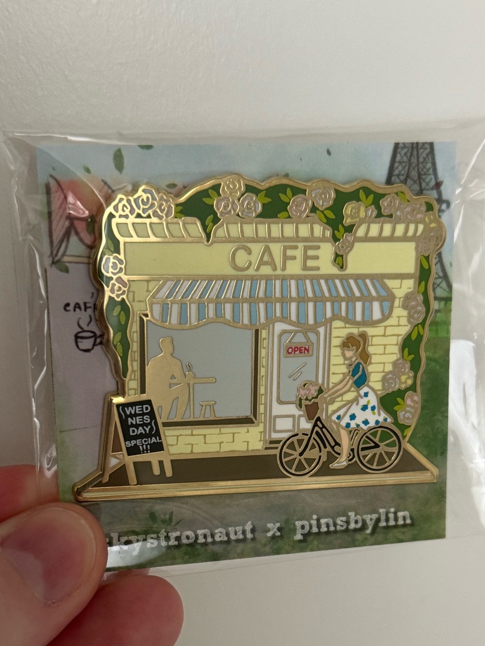 Pinsbylin Begin Again Enamel Pin